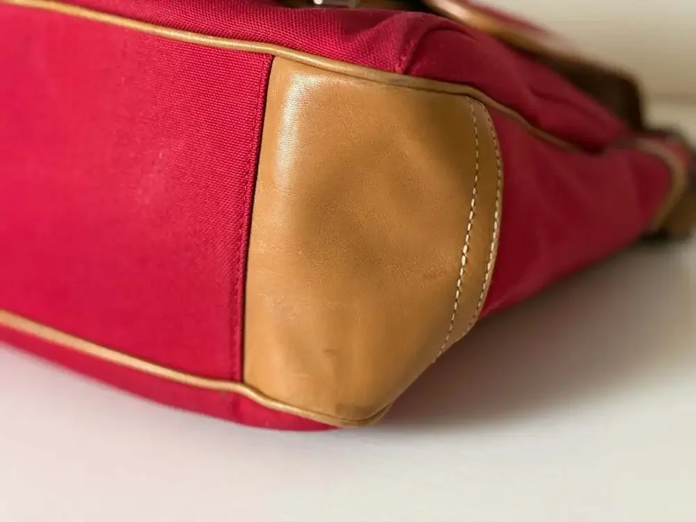 coach heritage stripe canvas messenger bag red f10220 crossbody shoulder bag